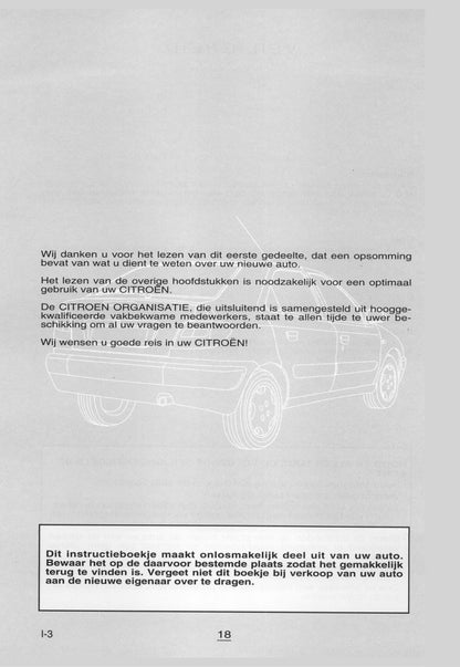 1999-2000 Citroën Xsara Owner's Manual | Dutch