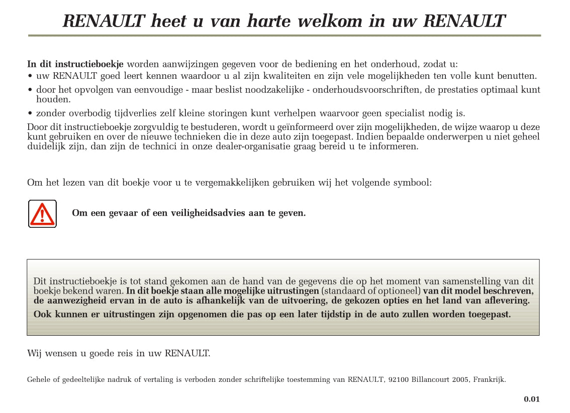 2005-2009 Renault Clio Manuel du propriétaire | Néerlandais
