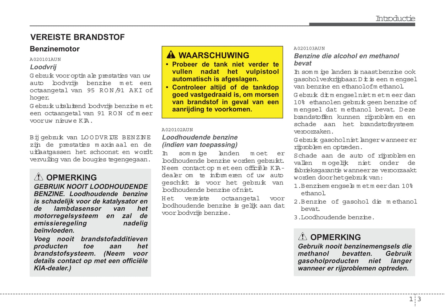 2008-2009 Kia Soul Owner's Manual | Dutch