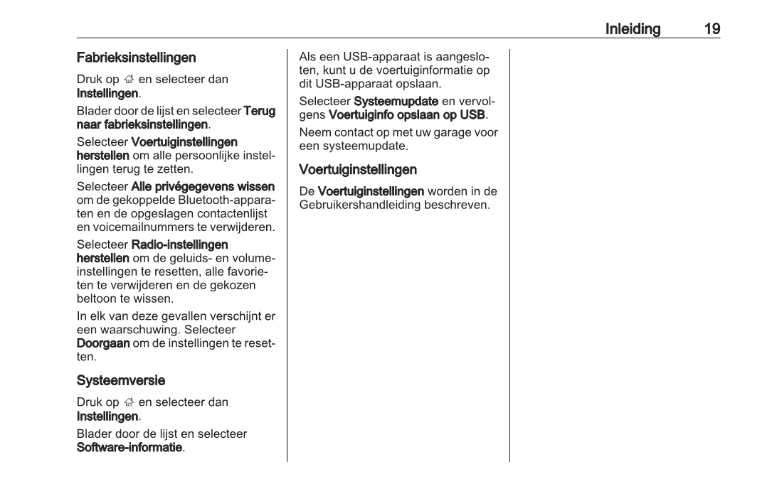 Opel Corsa Infotainment System Handleiding 2014 - 2018