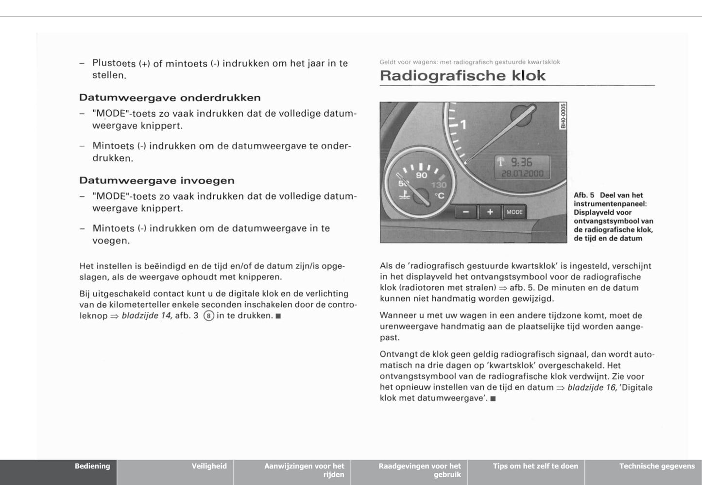 2002-2005 Audi A4 Bedienungsanleitung | Niederländisch
