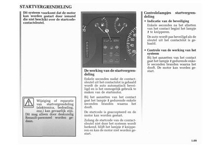 2001-2002 Renault Mégane Owner's Manual | Dutch