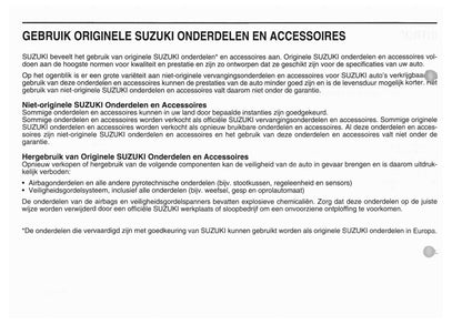 2005-2006 Suzuki Grand Vitara Gebruikershandleiding | Nederlands