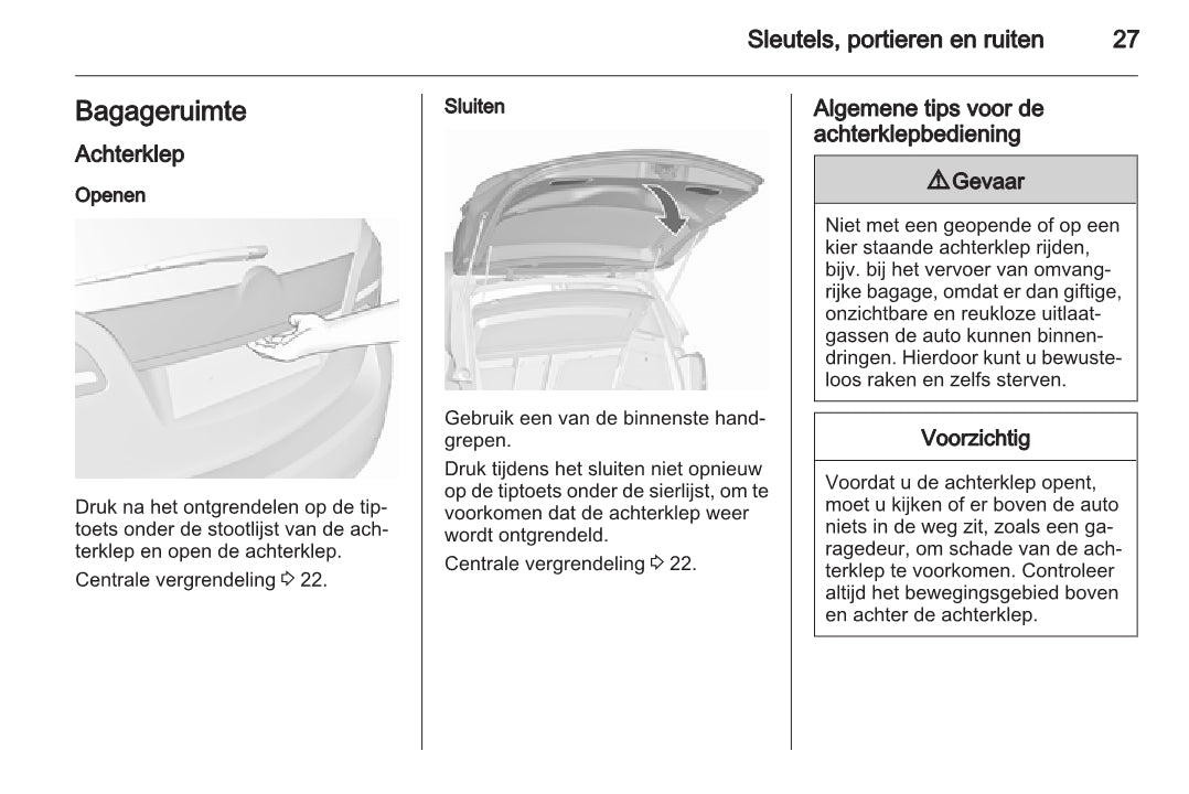 2015 Opel Meriva Owner's Manual | Dutch