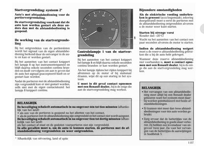 1996-1998 Renault Clio Bedienungsanleitung | Niederländisch