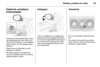 2012-2015 Opel Agila Owner's Manual | Dutch