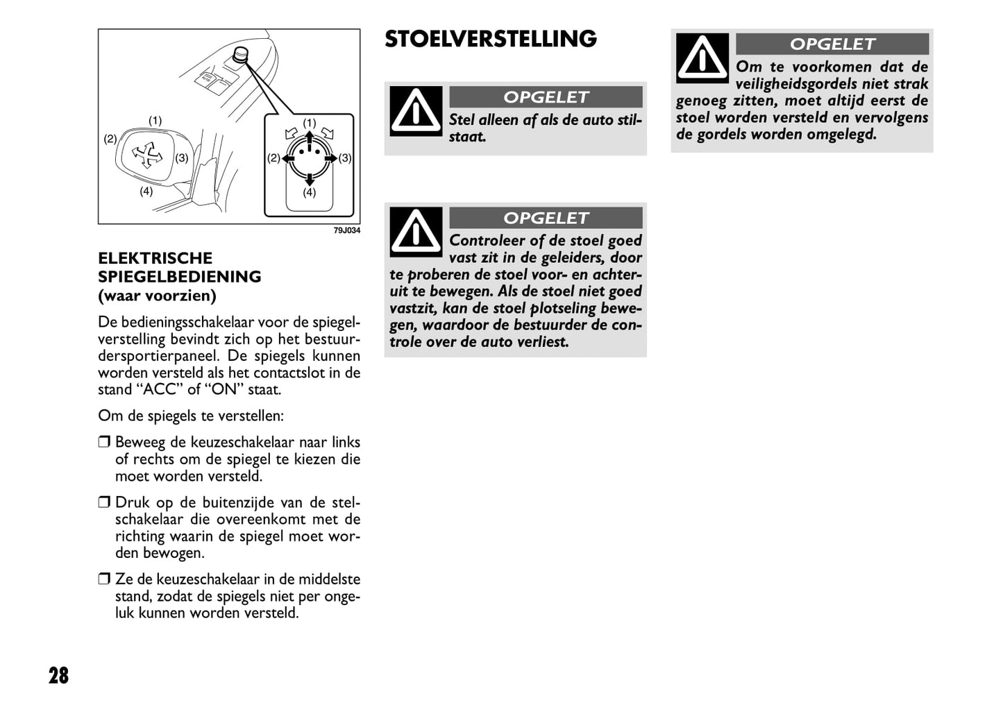 2008-2009 Fiat Sedici Owner's Manual | Dutch