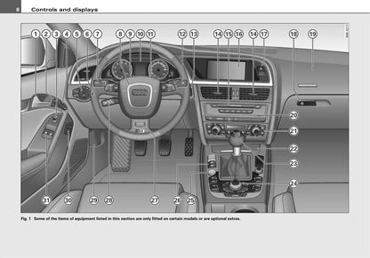 2007-2012 Audi S5 Bedienungsanleitung | Englisch