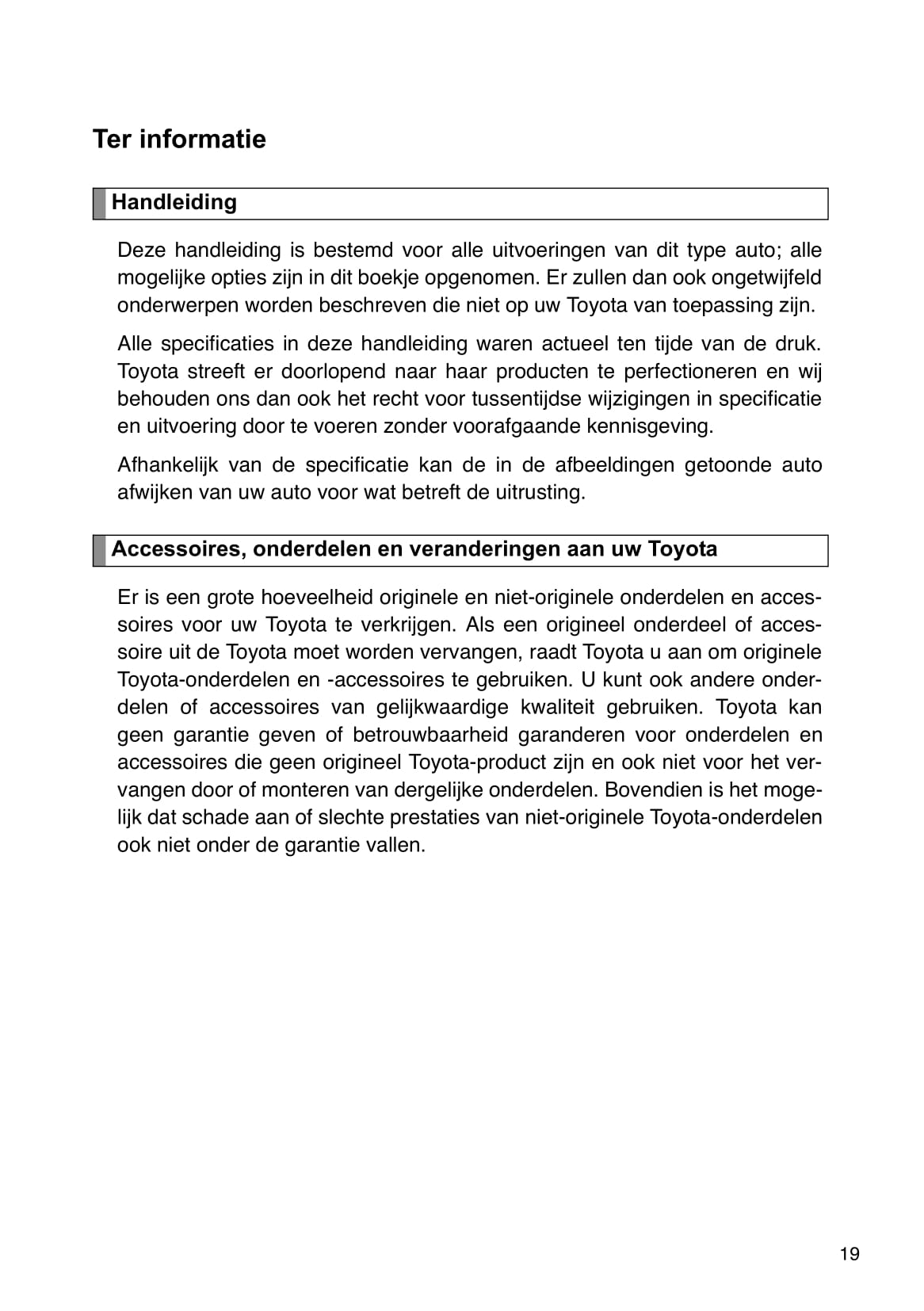 2012-2013 Toyota Aygo Gebruikershandleiding | Nederlands