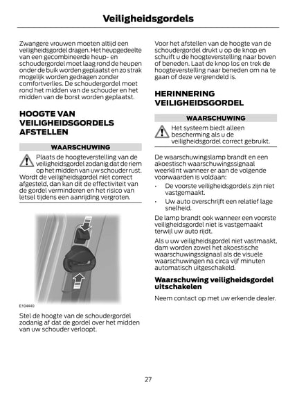 2014-2015 Ford Fiesta Bedienungsanleitung | Niederländisch