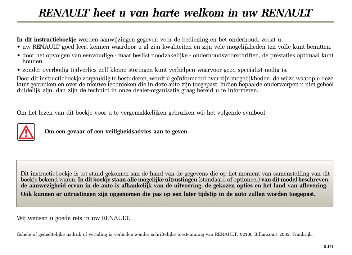 2005-2006 Renault Laguna Gebruikershandleiding | Nederlands