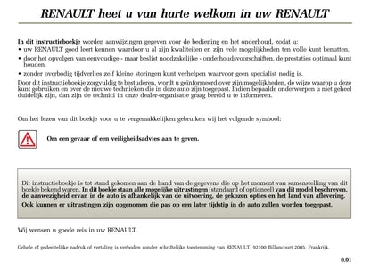 2005-2006 Renault Laguna Owner's Manual | Dutch