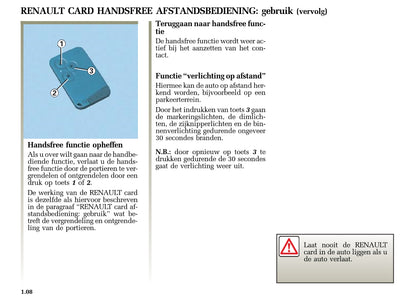 2005-2006 Renault Laguna Gebruikershandleiding | Nederlands