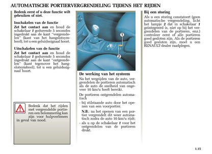 2005-2006 Renault Laguna Bedienungsanleitung | Niederländisch