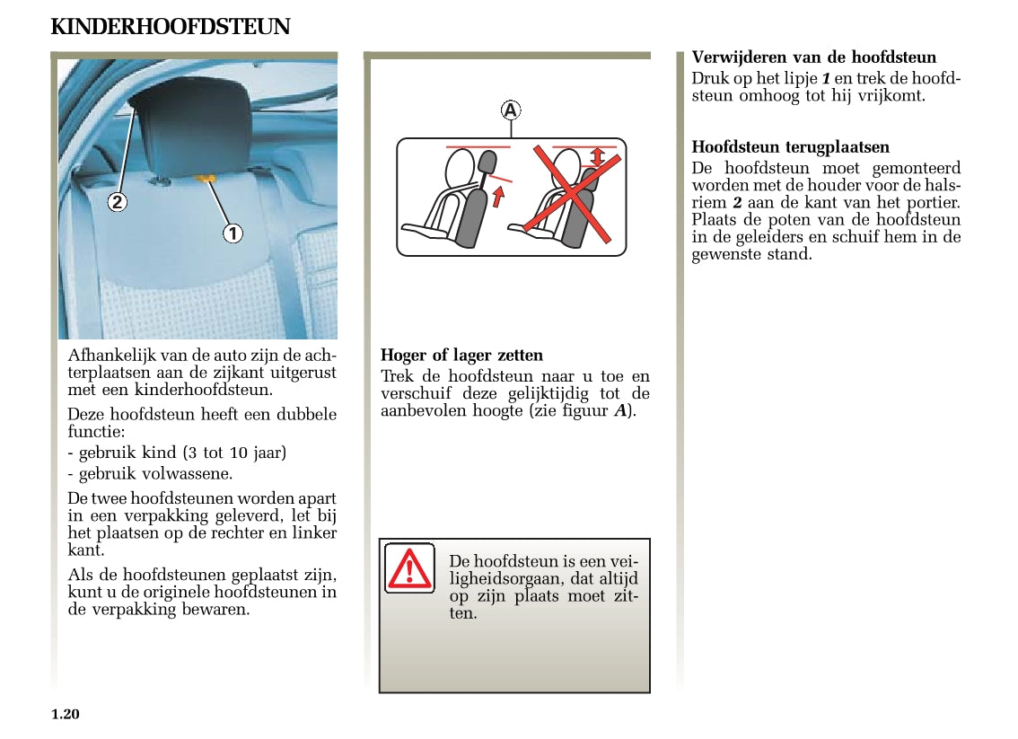 2005-2006 Renault Laguna Owner's Manual | Dutch