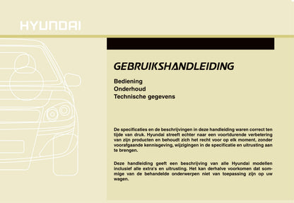 2010-2011 Hyundai ix20 Gebruikershandleiding | Nederlands