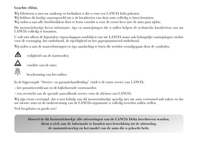 2011-2014 Lancia Delta Bedienungsanleitung | Niederländisch