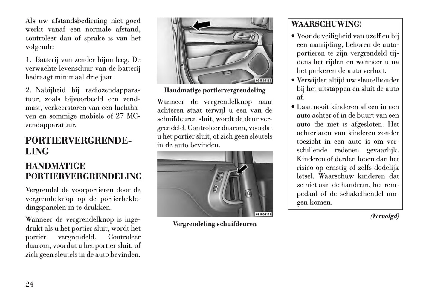 2011-2015 Lancia Voyager Owner's Manual | Dutch