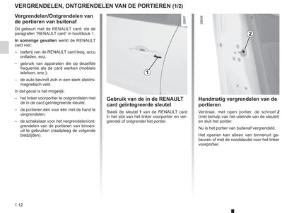 2011-2012 Renault Scénic Bedienungsanleitung | Niederländisch