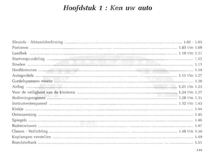 1999-2000 Renault Master Bedienungsanleitung | Niederländisch