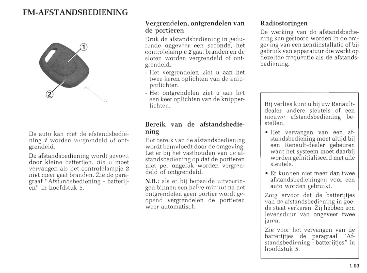 1999-2000 Renault Master Gebruikershandleiding | Nederlands