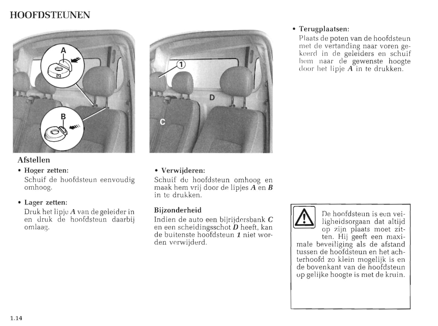 1999-2000 Renault Master Owner's Manual | Dutch