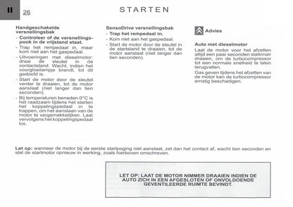 2005-2006 Citroën C1 Owner's Manual | Dutch