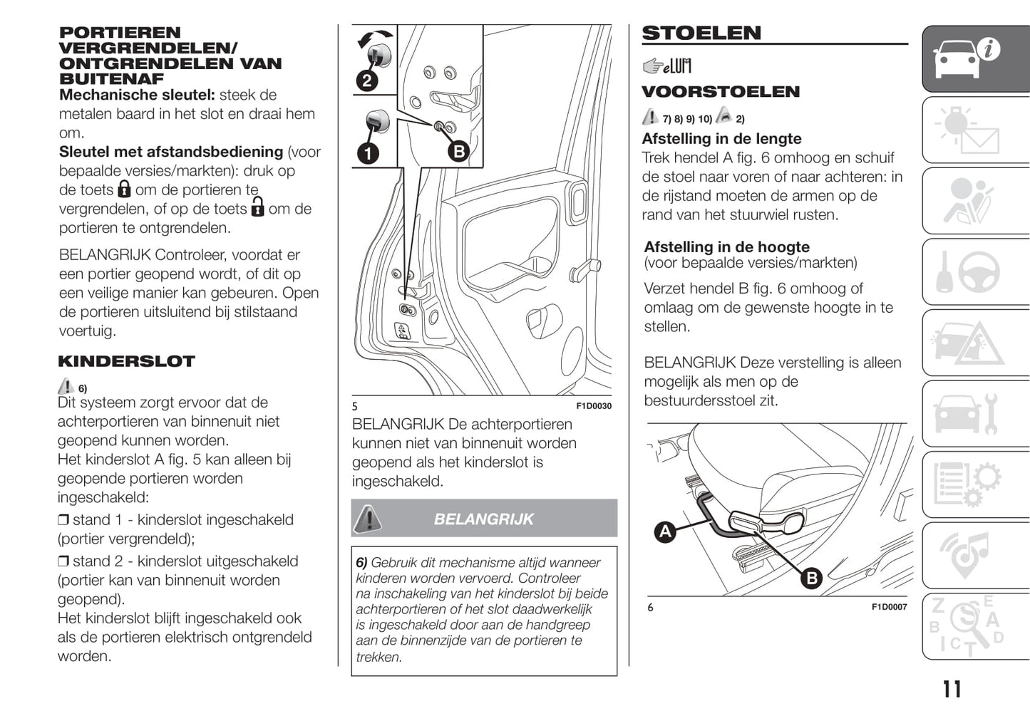 2020-2021 Fiat Panda Owner's Manual | Dutch