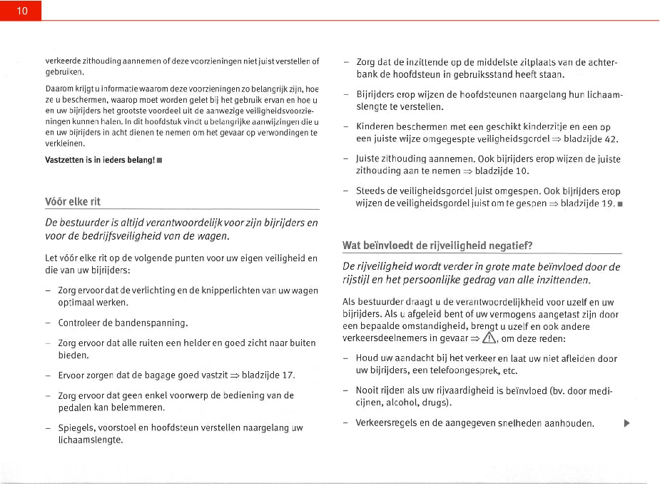 2010-2014 Seat Ibiza Owner's Manual | Dutch