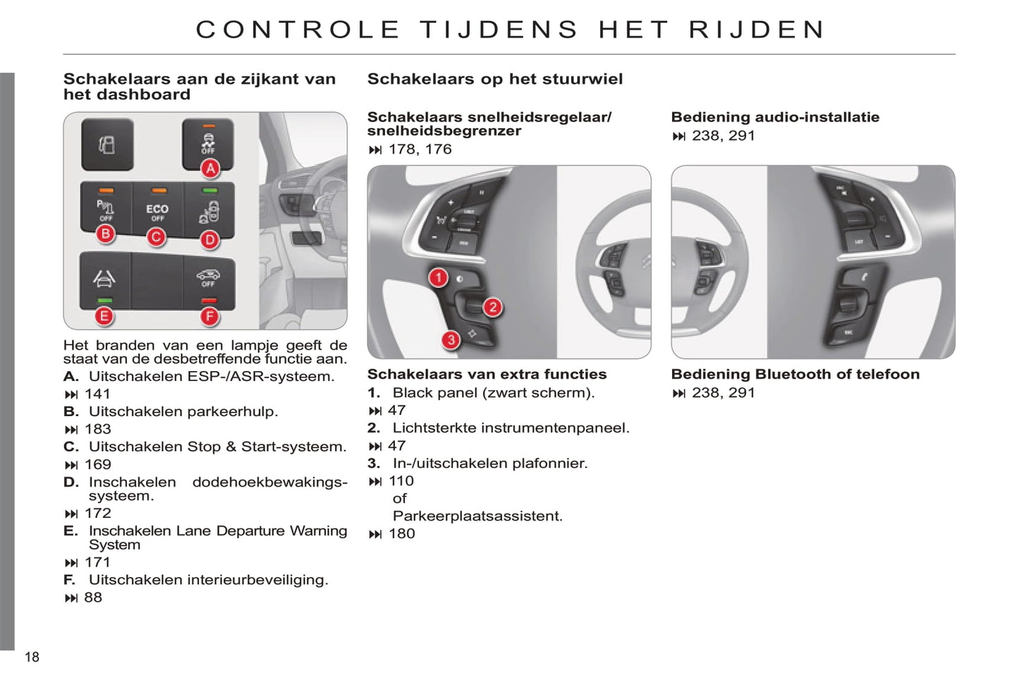 2013-2014 Citroën C4 Owner's Manual | Dutch