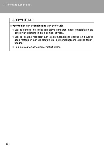 2012-2013 Toyota Auris Owner's Manual | Dutch