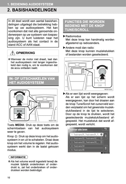 Toyota Yaris audio-/navigatiesysteem Handleiding 2011