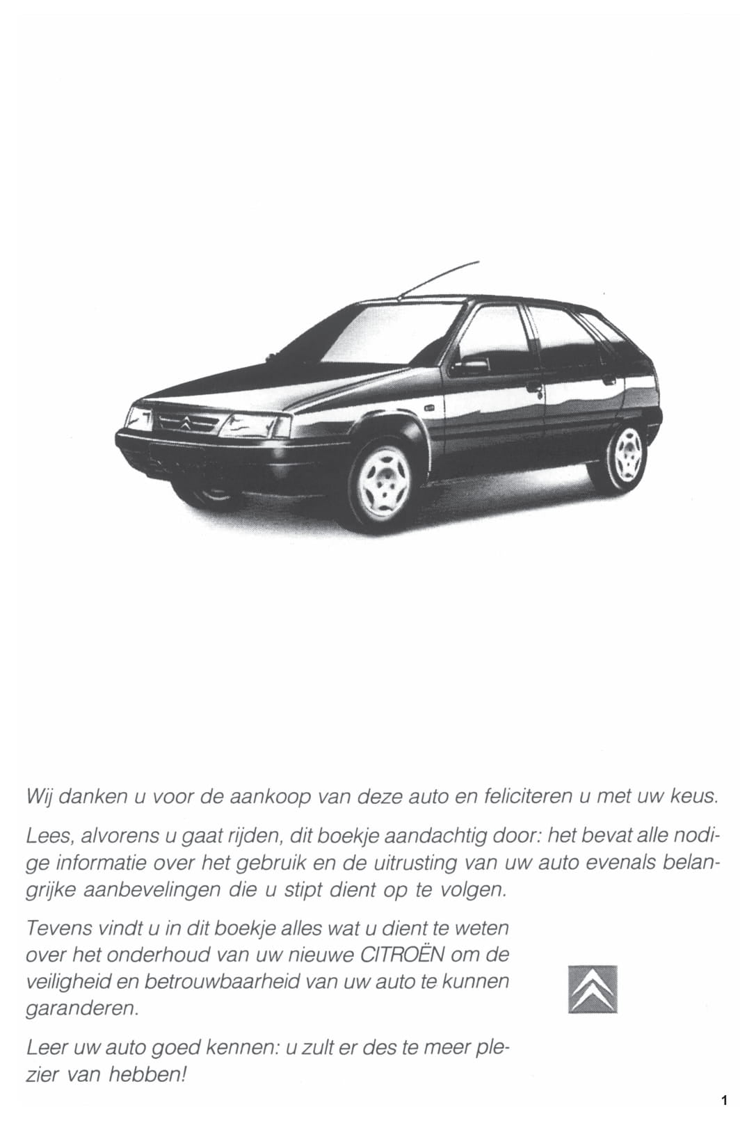 1994-1996 Citroën ZX Bedienungsanleitung | Niederländisch