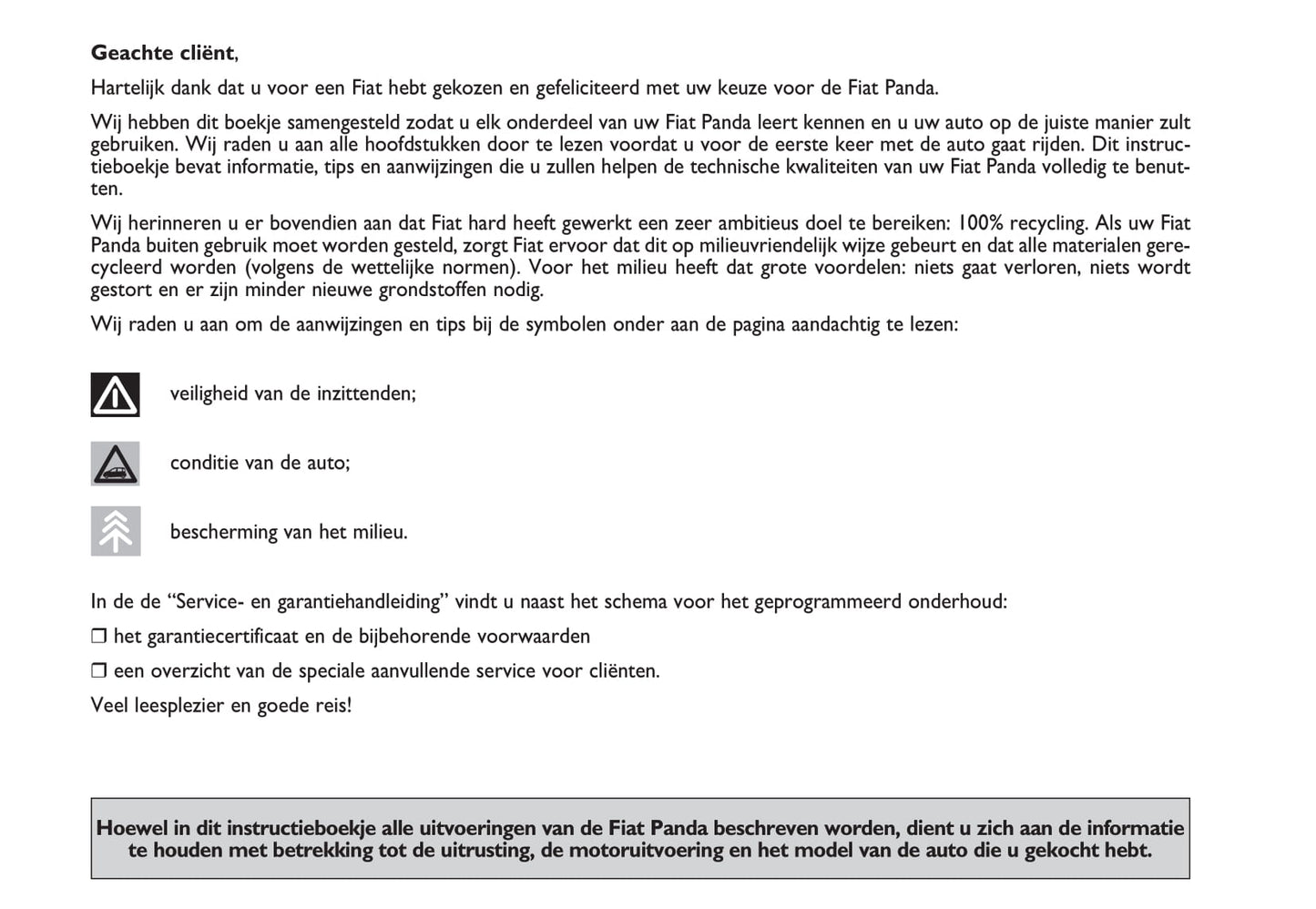 2012-2013 Fiat Panda Bedienungsanleitung | Niederländisch