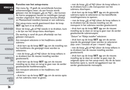 2014-2015 Fiat Fiorino Owner's Manual | Dutch