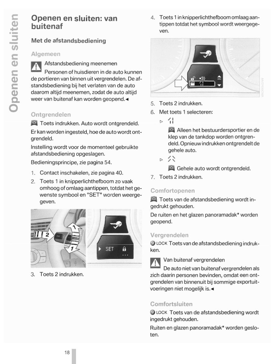 2011-2012 BMW X1 Owner's Manual | Dutch
