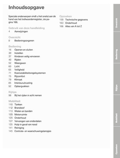 2011-2012 BMW X1 Owner's Manual | Dutch