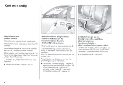 2000-2003 Opel Corsa Owner's Manual | Dutch