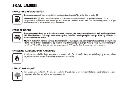 2010-2011 Fiat Idea Gebruikershandleiding | Dansk