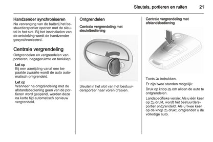 2005-2011 Opel Combo Owner's Manual | Dutch
