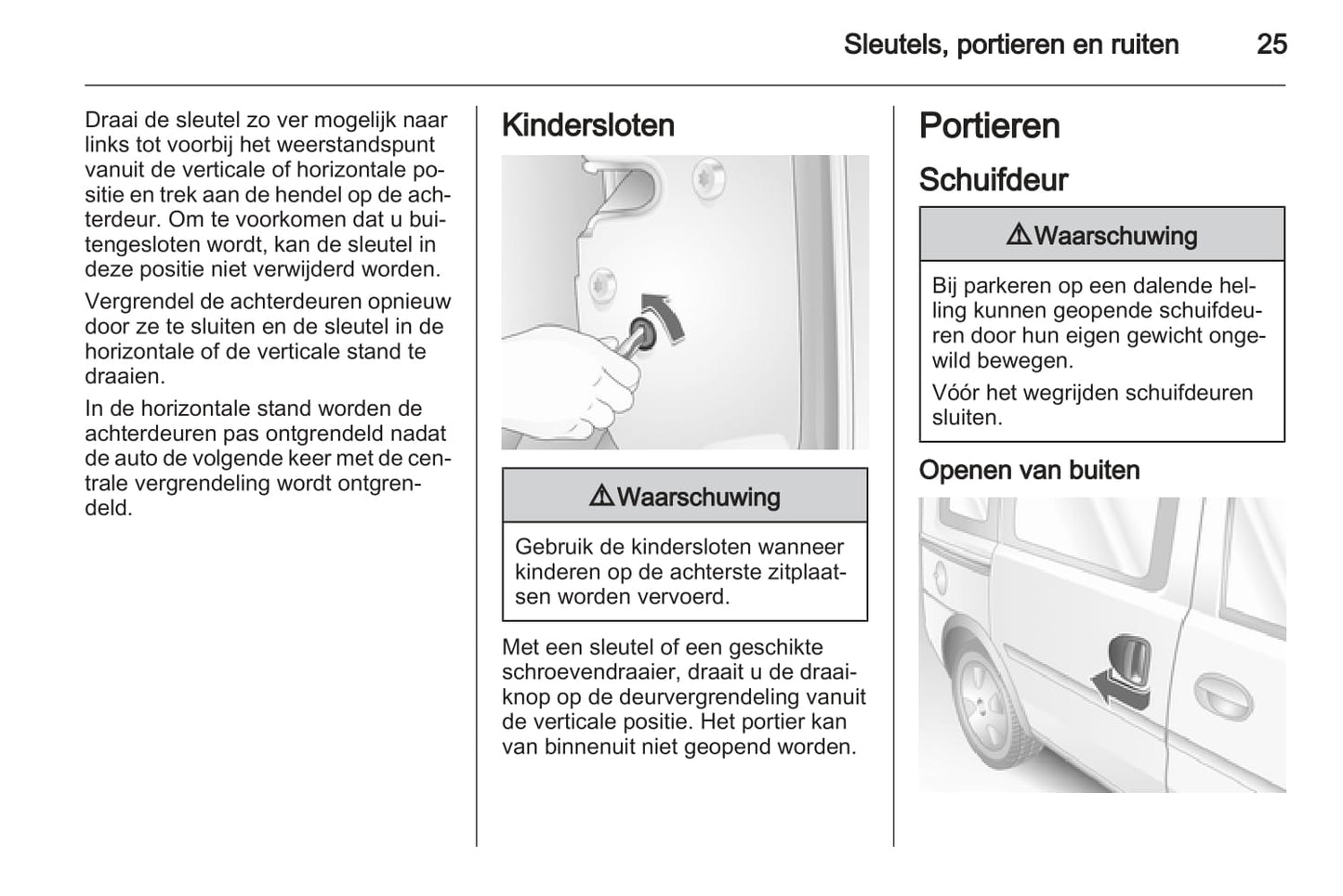 2005-2011 Opel Combo Bedienungsanleitung | Niederländisch