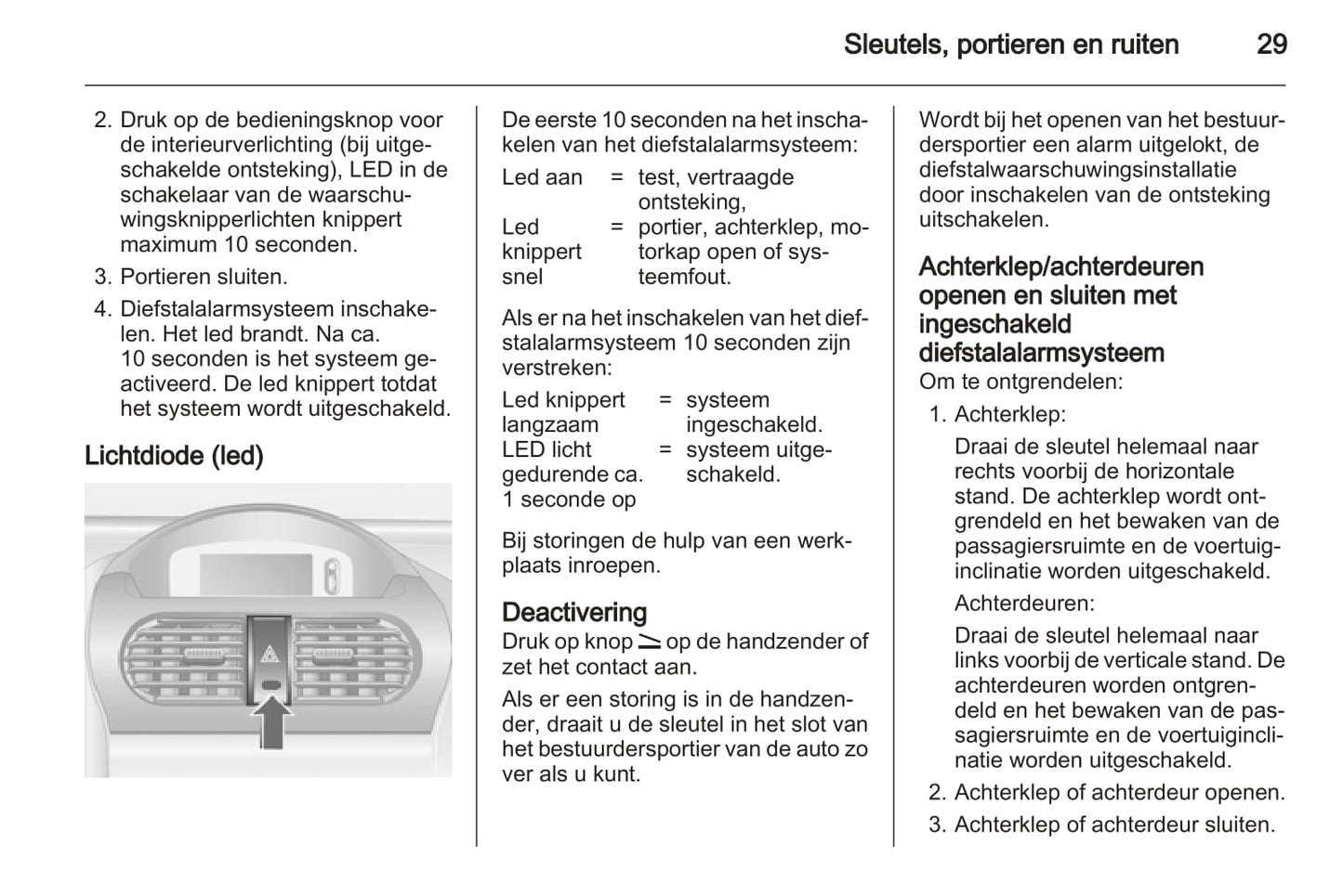 2005-2011 Opel Combo Owner's Manual | Dutch