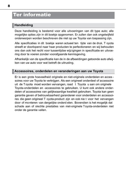2013-2014 Toyota Auris Touring Sports Gebruikershandleiding | Nederlands