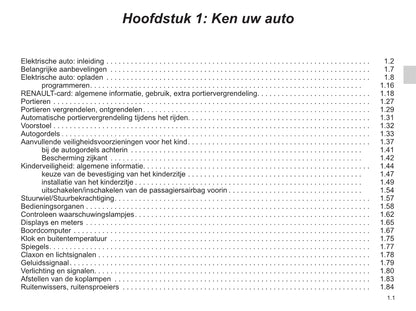 2013-2016 Renault Zoe Manuel du propriétaire | Néerlandais