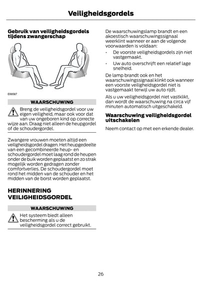 2012-2014 Ford B-Max Owner's Manual | Dutch