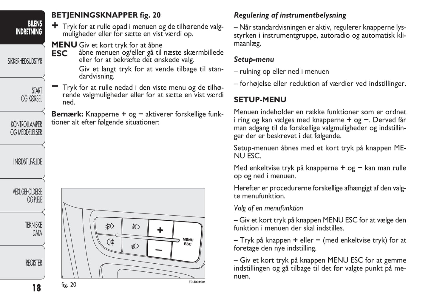 2010-2011 Fiat Punto Evo Gebruikershandleiding | Dansk