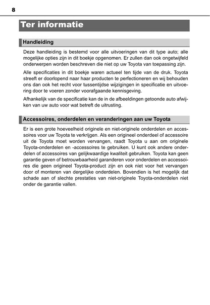 2013-2014 Toyota Auris Hybrid Touring Sports Bedienungsanleitung | Niederländisch