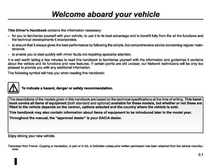 2014-2018 Dacia Duster Gebruikershandleiding | Engels