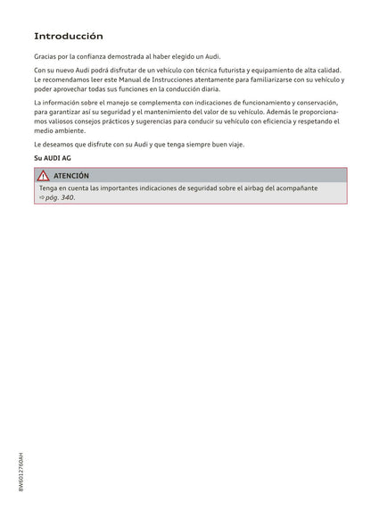 2017-2020 Audi A5 Bedienungsanleitung | Spanisch
