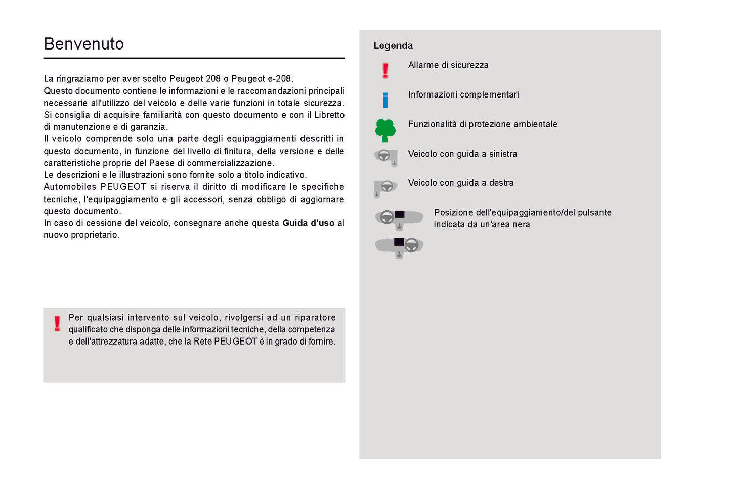 2021-2023 Peugeot 208/e-208 Gebruikershandleiding | Italiaans